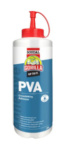 Adhesive: Soudal Gorilla Crosslinking PVA 250ml ,500ml ,1litre ,5litres & 20litres Priced Per Unit Minimum Order Quantity 6 Units