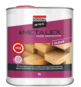 Adhesive: Soudal Metalex Wood Protector 4Litres Priced Per Unit Minimum Order Quantity 6 Units