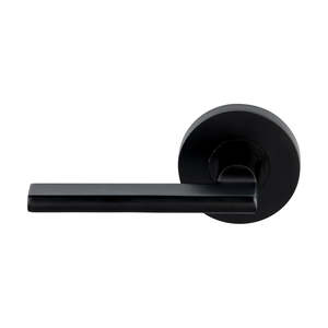 Sylvan Picton Privacy, Wardrobe Dummy & Passage Lever Handle Set- Satin Nickel & Black