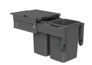Hideaway Waste Bin System ,Hideaway Concelo Range, 2 x 20Litres Bucket Door pull&hellip;