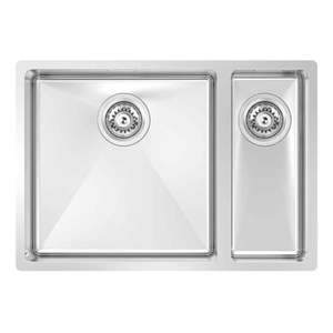 Kitchen Hardware: BURNS & FERALL BDM630 Left & Right Double Fabricated Bowl (400+160)x400x200mm 1.2mm Stainless Steel