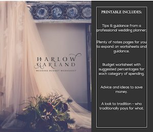 Wedding Budget Worksheet