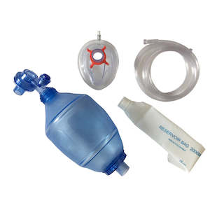 First Aid Supplies: PVC Resuscitation Unit - Bag Mask Valve Unit (BMV) Disposable Adult
