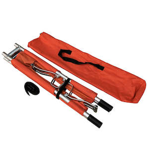 First Aid Supplies: Folding Aluminium Pole Stretcher in bag