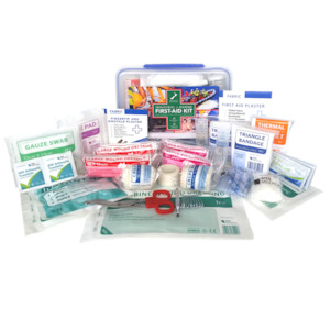 Vehicle Safety Supplies: Work Place First Aid Kit in Water Tight Box - Industrial First Aid Kit/Marine First Aid Kit