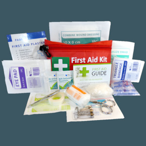 Vehicle Safety Supplies: Compact Lone Worker / Vehicle First Aid Kit in an Envelope