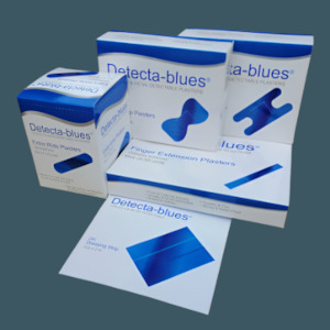 Kitchen Supplies: Detecta-Blue Visual and Metal Detectable Blue Plasters