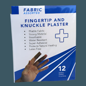 Plaster: DTS Medical Fingertip and Knuckle First Aid Kit Plasters 12 pack