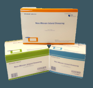 Wound Care Dressings Tapes Cleansers: Non-Woven Island Wound Dressings (singles) - Variety of sizes