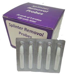 First Aid Hardware: Foil Wrapped Splinter Probes