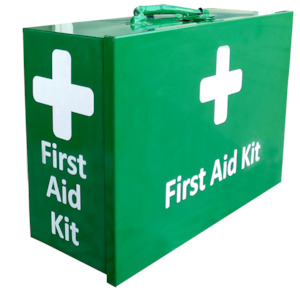 Farming: Farm Shed First Aid Kit - Large - Wall Mounted Metal Landscape Cabinet