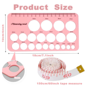 Breast Pump Parts And Accessories: Silicone Measuring Card - Nipple Size for your Pump