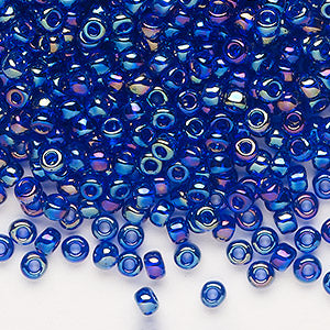 Beads And Accessories: Rainbow Iris Blue