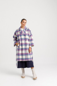 Outerwear 1: Dixie Coat - Blue Plaid