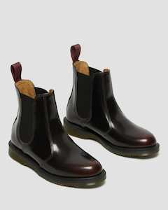 Boots: Flora Chelsea Boot - Cherry