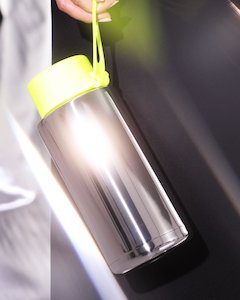 Frank Green: 34oz Re-useable Bottle - Silver w Neon Yellow Lid