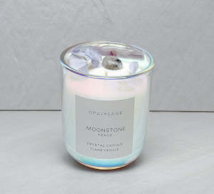 Moonstone Dream Crystal Candle -Peace