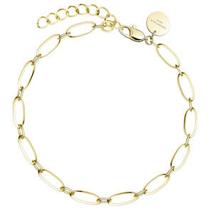 Oval Bracelet Gold - JBOLG-J540