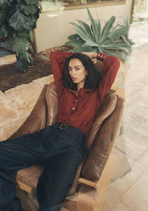 New: Astra Blouse - Wine