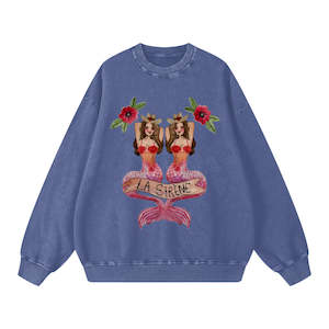 New: Mermaid La Sirene Crew Neck - Jeans Blue