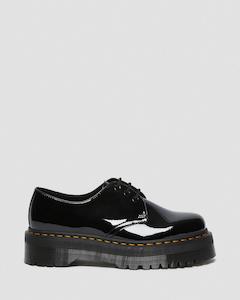 Mens: 1461 Quad 3 Eye Shoe - Black Patent