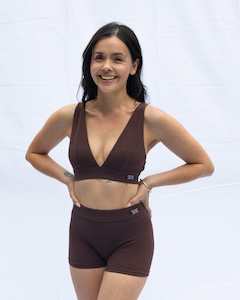 New To Sale: Plunge Bra - Coffee