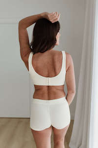 New To Sale: Boy Shorts - Cream