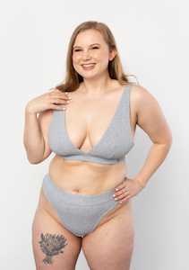 Underwear: Thong - Marle Grey