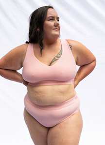 Bras: Everyday Crop Bra - Blush Pink