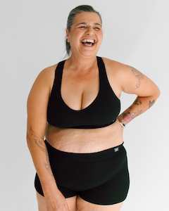 Bras: Everyday Crop Bra - Black