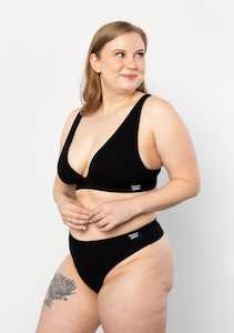 Bras: Plunge Bra - Black