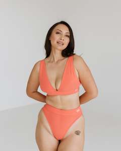 Bras: Plunge Bra - Melon