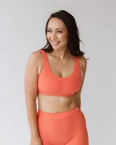 Bras: Scoop Neck Bra - Melon