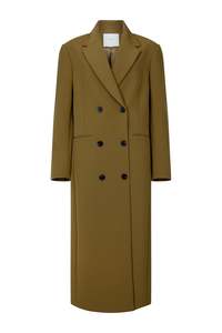 Coats Jackets: Long Egon Coat in Bonded Suiting