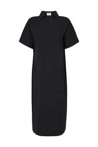 Long Polo Dress in Drape Suiting