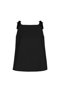 Lise Top in Bonded Satin