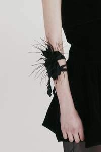 Corsage in Feathered Embroidery