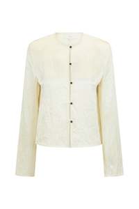Eileen Top in Jacquard Satin