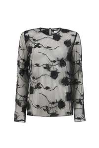 Frances Top in Embroidered Tulle