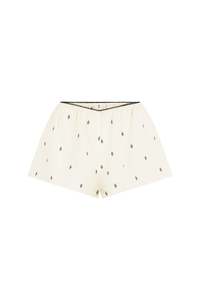 Boudoir Shorts in Embroidered Silk
