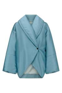Summer Wardrobe Edit: Humphrey Robe in Silk Wool Taffeta