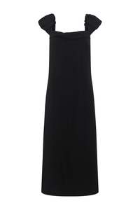 Robertson Dress in Wool Tencel Suiting