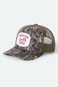 Brixton Hubal Trucker Hat Tree Camo/Olive