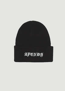 Afends: Afends Gothic Recycled Beanie Black