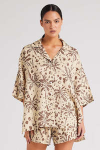 Poolside Paradiso Zanzibar Overshirt Marzipan