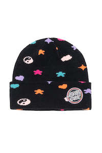 Santa Cruz Bow Dot Patch Beanie Black