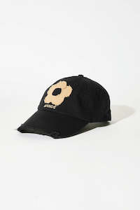 Afends Bloom Panelled Cap Black / Tan