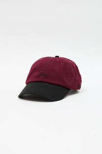 Afends: Afends Disco Recycled Panelled Cap Burgundy