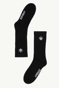 Afends Happy Socks One Pack Black