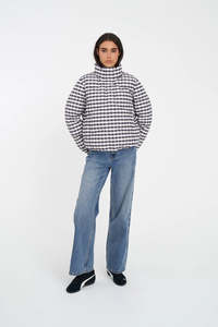 Size 16: Huffer Demi Puffer Jacket Gingham